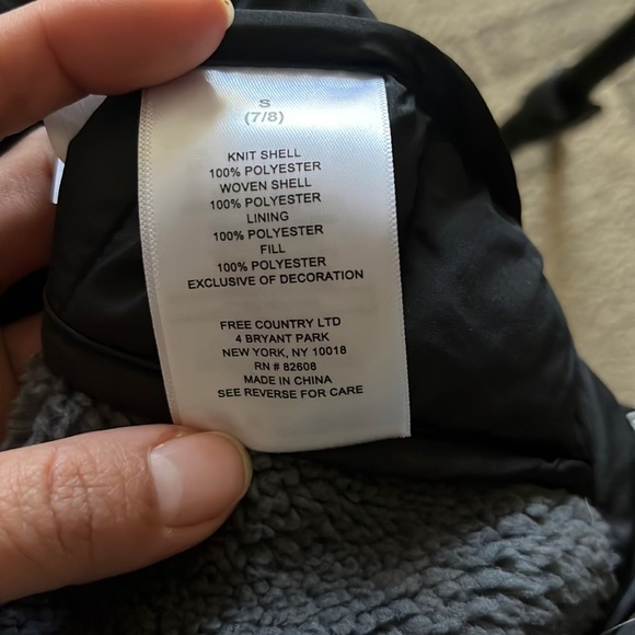 NWT Free Country Hybrid Boy’s Grey Vest Size 7/8 - Picture 6 of 6